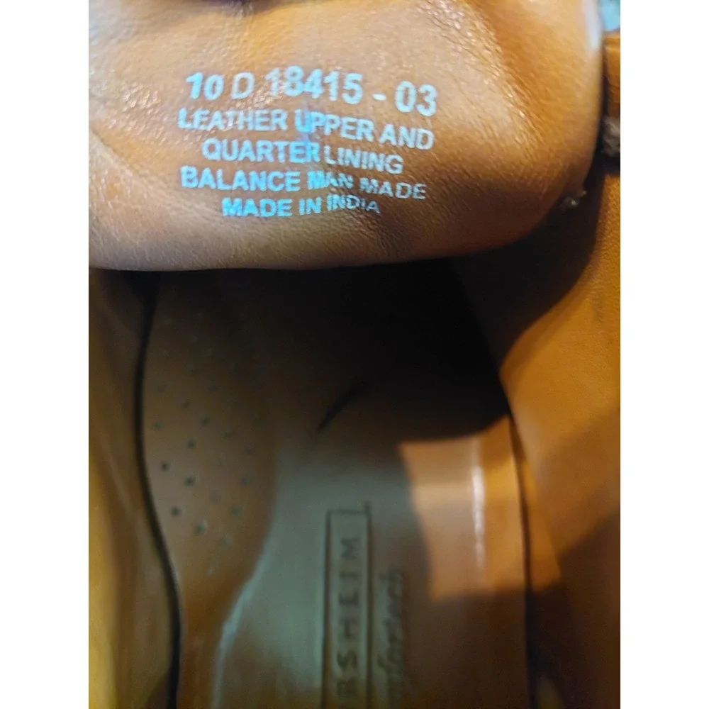 Brown Leather Chukka Ankle Boots Men's Dress Casual Comfortech Cognac Size 10